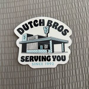 Dutch Bros Black and Blue Art Decals Wall Decor